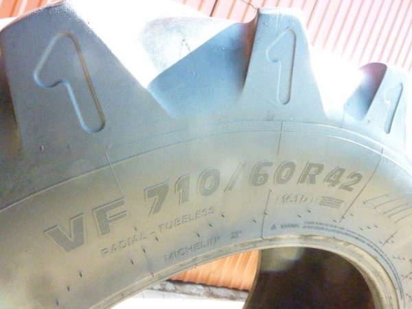 2 x Opona używana rolnicza 710/60R42 MICHELIN XEOBIB 1900zł W1343 - obrazek 3