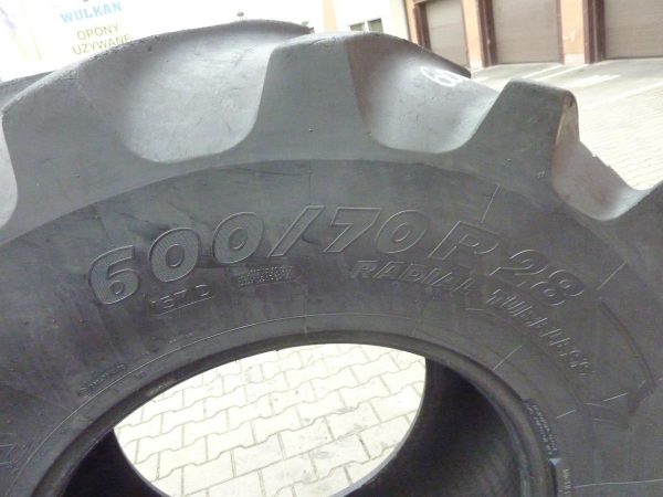 2 x Opona używana rolnicza 600/70R28 MICHELIN MACH BIB 1200zł W2193 - obrazek 4