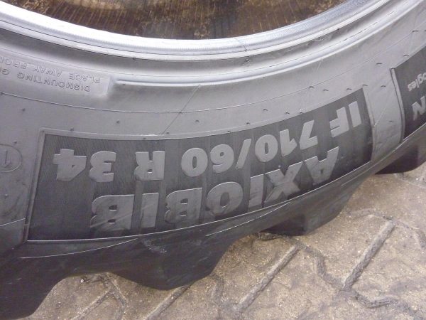 Opona używana rolnicza 710/60R34 MICHELIN AXIO BIB 4500zł W2205 - obrazek 10