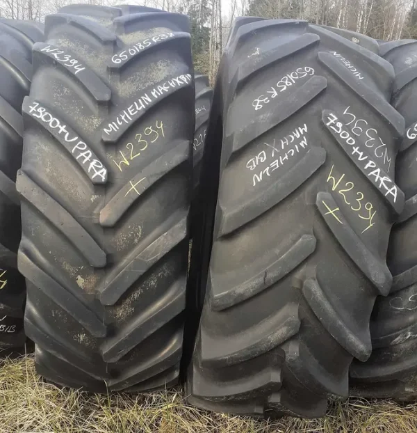 2 x Opona używana rolnicza 650/85R38 MICHELIN MACHXBIB 3950zł W2394