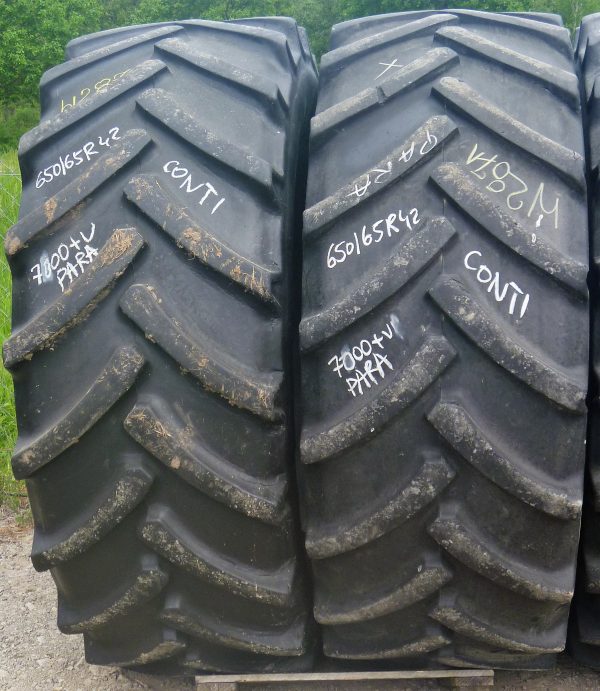 2 x Opona używana rolnicza 650/65R42 CONTINENTAL CONTRACT 2300zł W2871