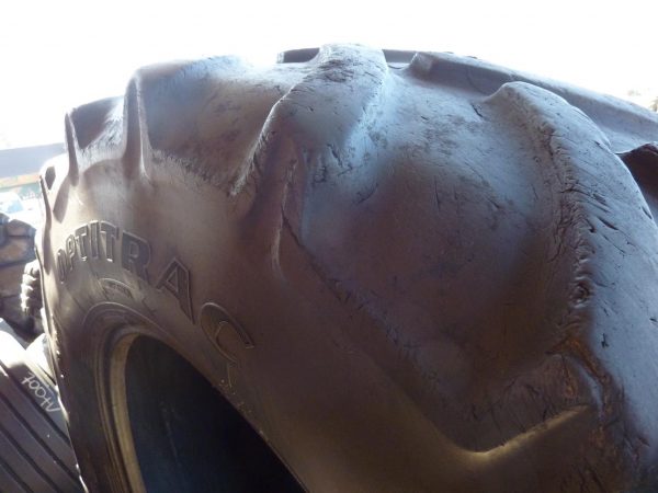 2 x Opona używana rolnicza 580/70R38 GOODYEAR OPTITRAC 1000zł W2441 - obrazek 9