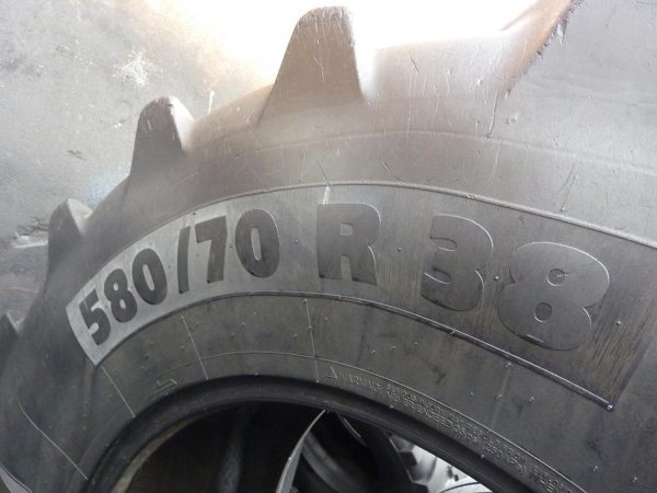 2 x Opona używana rolnicza 580/70R38 MICHELIN OMNIBIB 1300zł W2467 - obrazek 11