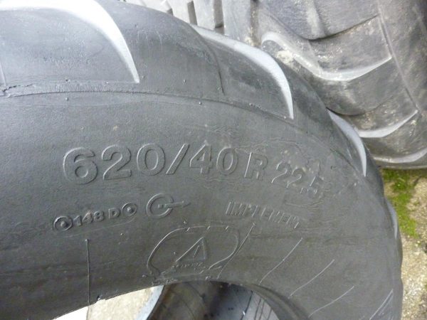 Opona używana rolnicza 620/40R22,5 VREDESTEIN FLOTATION PRO 1800zł W2838 - obrazek 3