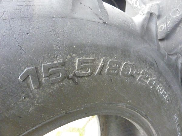 2x Opona używana przemysłowa 15,5/80-24 SOLIDEAL TRACTION MASTER 1100zł. W4043 - obrazek 3