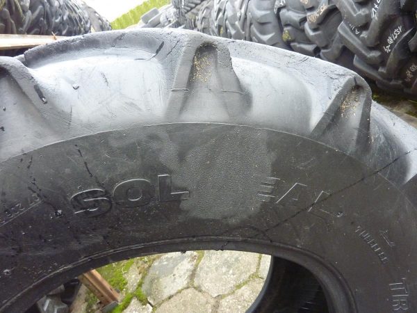 2x Opona używana przemysłowa 15,5/80-24 SOLIDEAL TRACTION MASTER 1100zł. W4043 - obrazek 8