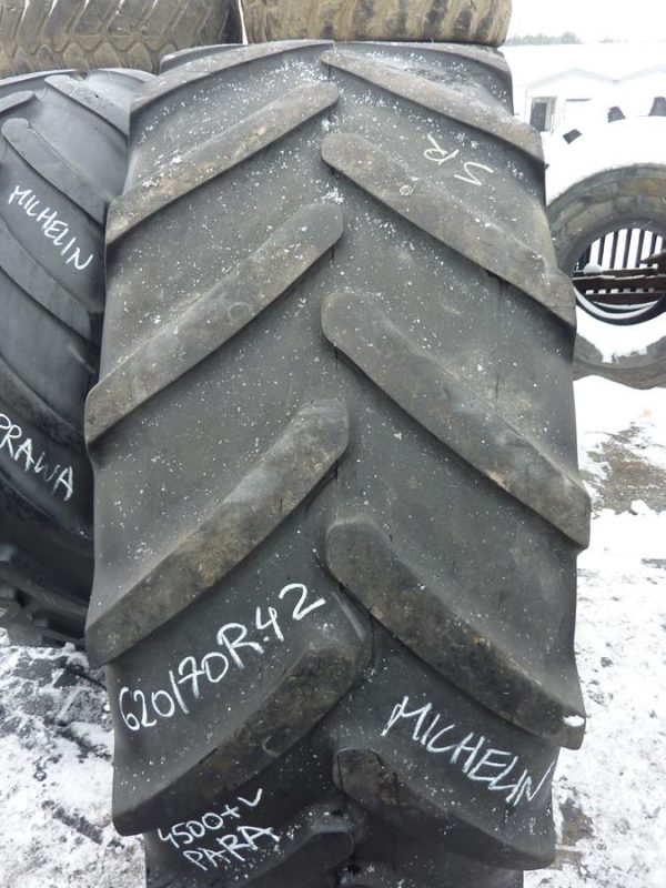 2 x Opona używana rolnicza 620/70R42 MICHELIN OMNIBIB 1600zł W2934 - obrazek 5