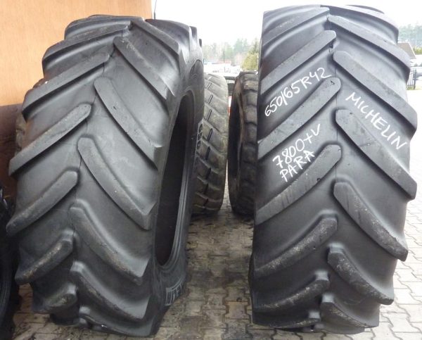 2 x Opona używana rolnicza 650/65R42 MICHELIN MULTIBIB 3200zł W3003