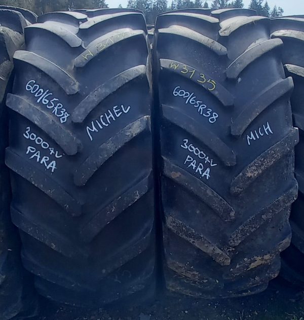 2x Opona używana rolnicza 600/65R38 MICHELIN XM108; 1200zł W3135