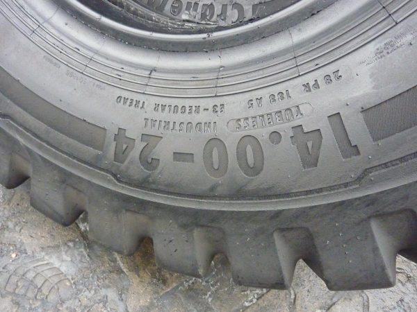 Opona używana przemysłowa 14,00-24 28PR!!! CONTINENTAL CONTI TERMINAL CRANE MASTER od 599zł B0000 - obrazek 5