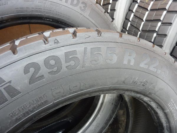 4x Opona używana ciężarowa 295/55R22.5 CONTINENTAL  450zł C2053 - obrazek 4