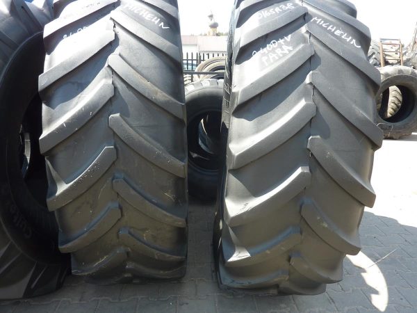 2 x Opona używana rolnicza 540/65R38 MICHELIN XM108; 1200zł W3277 - obrazek 13