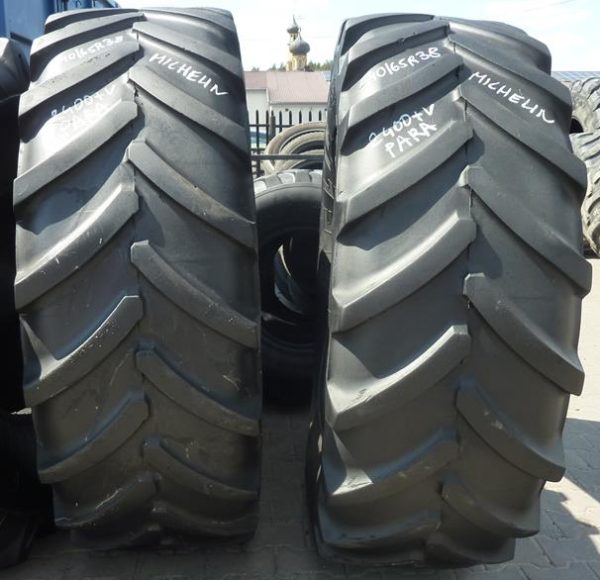 2 x Opona używana rolnicza 540/65R38 MICHELIN XM108; 1200zł W3277