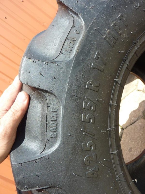 Opona używana rolnicza 425/55R17 CONTINENTAL CONTRACT AC70G 450zł W3419 - obrazek 3
