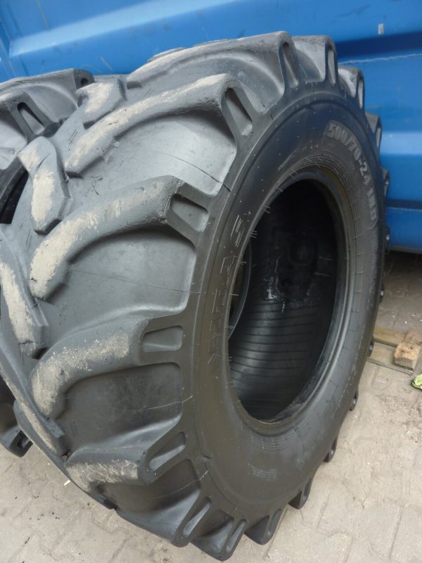 4 x Opona używana rolnicza 500/70-24 19.5-24 500/70R24 MITAS TRACTOR INDUSTRIAL IT-05; 875zł W3464 - obrazek 6