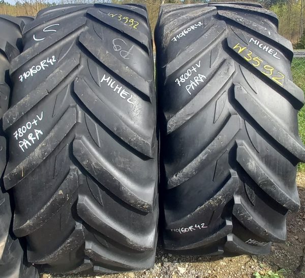 2x Opona używana rolnicza 710/60R42 MICHELIN XEOBIB 2900zł W3592