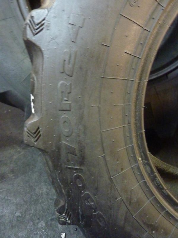 Opona używana rolnicza 380/70R24 ALLIANCE FARMPRO 400zł W3666 - obrazek 11