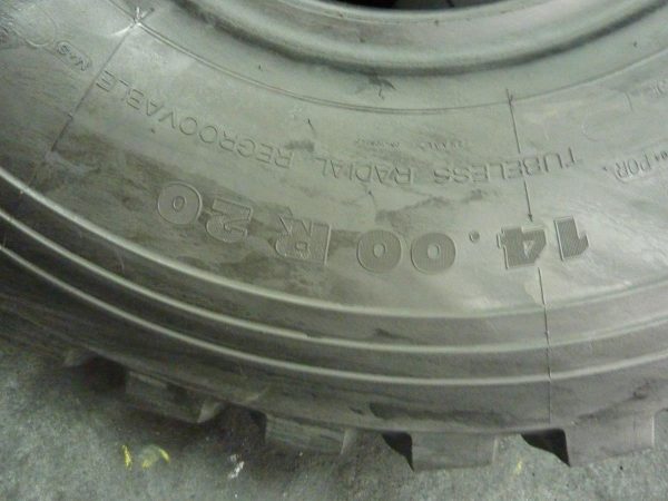 Opona używana przemysłowa 14.00R20 MICHELIN XZL+; 800zł W3703 - obrazek 3