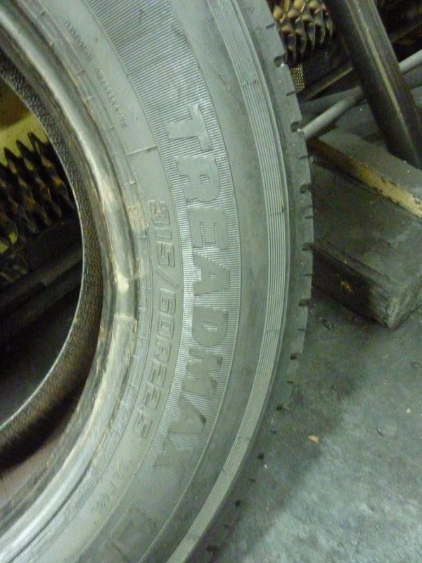 Opona używana ciężarowa 315/60R22.5 GOODYEAR TREADE MAX 550zł C2219 - obrazek 16