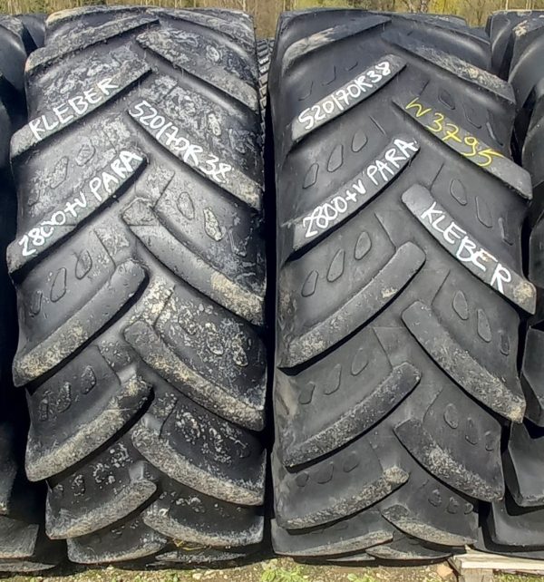 2x Opona używana rolnicza 520/70R38 KLEBER FITKER 1400zł W3795