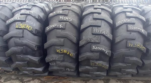 2x Opona używana przemysłowa 16.9-28 MITAS TRACTOR INDUSTRIAL TI06 1100zł W3870