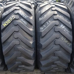 2x Opona używana przemysłowa 440/80-28 16.9-28 MICHELIN POWER CL 1400zł W3875