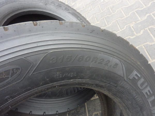 Opona używana ciężarowa 315/60R22.5 GOODYEAR FUELMAX 500zł C2224 - obrazek 3