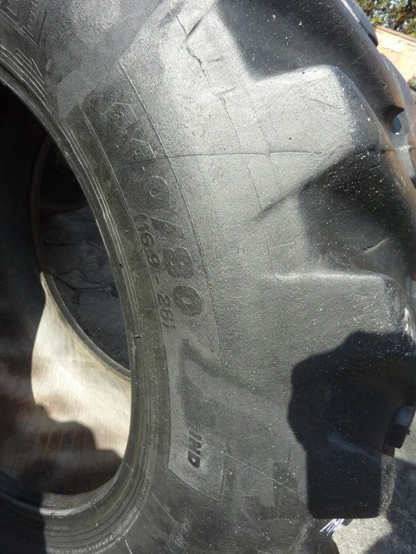 2x Opona używana przemysłowa 440/80-28 16.9-28 MICHELIN POWER CL 1400zł W3875 - obrazek 3