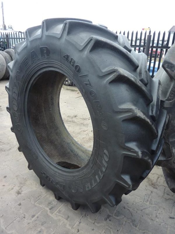 Opona używana rolnicza 480/70R30 GOODYEAR OPTITRAC DT812; 1000zł W3184 - obrazek 12