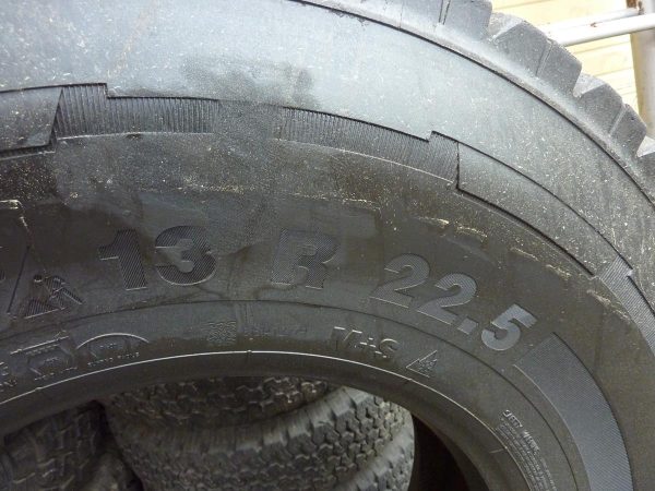 Opona używana ciężarowa 13R22.5 CONTINENTAL CONTICROSS TRAC HD3 750zł C2294 - obrazek 3