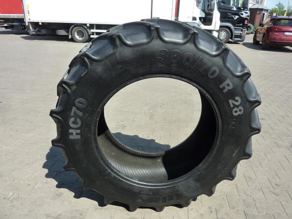 Opona używana rolnicza 380/70R28 MITAS HC70; 800zł W3928 - obrazek 2