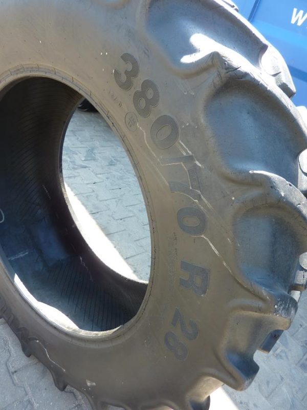 Opona używana rolnicza 380/70R28 MITAS HC70; 800zł W3928 - obrazek 3
