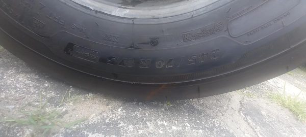 2x Opona nieużywana ciężarowa 245/70R17.5 MICHELIN XMULTI T 1200zł C2320 - obrazek 3