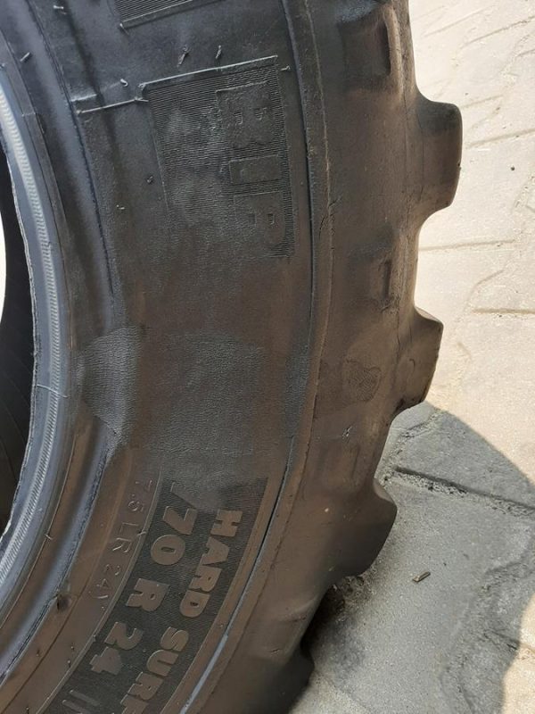2x Opona używana przemysłowa 460/70R24 17.5R24 MICHELIN 1400zł W4478 - obrazek 8