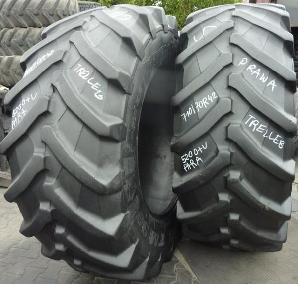 2x Opona używana rolnicza 710/70R42 TRELLEBORG TM900; 2600zł W3993