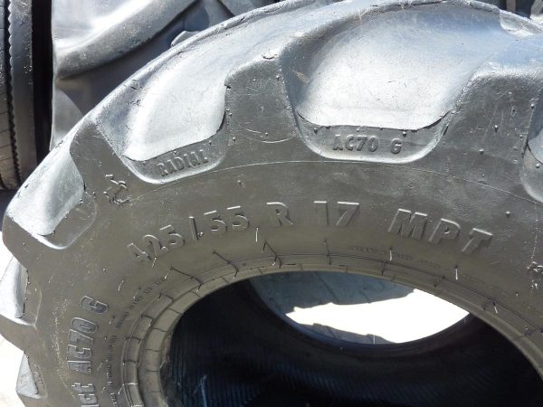 2x Opona używana rolnicza 425/55R17 CONTINENTAL CONTRACT AC75G; 450zł W3998 - obrazek 3