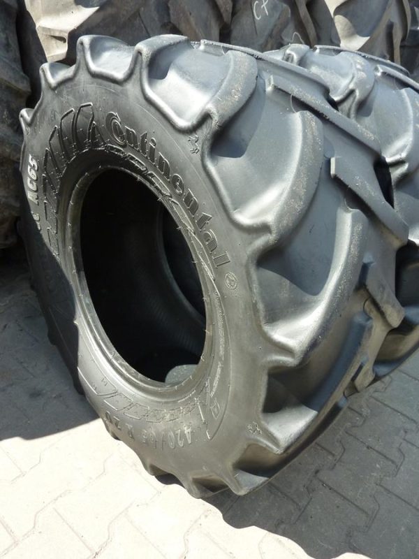 2x Opona używana rolnicza 420/65R20 CONTINENTAL CONTRACT AC65; 600zł W4008 - obrazek 9