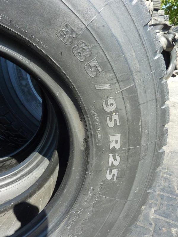2x Opona używana przemysłowa 385/95R25 MICHELIN X-CRANE 3450zl W4012 - obrazek 3