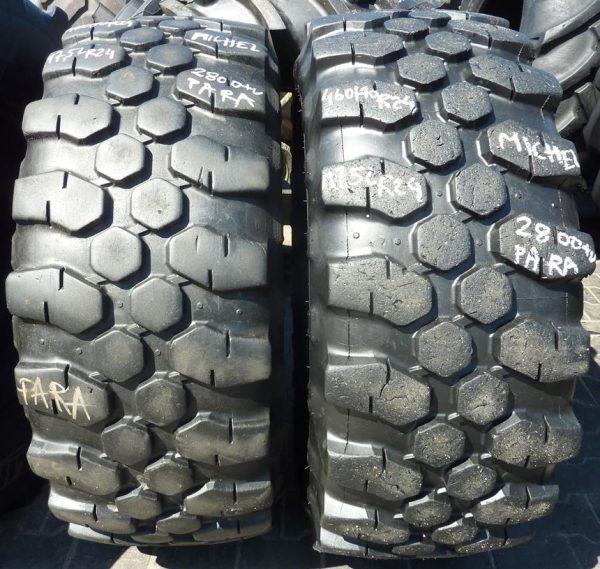 2x Opona używana przemysłowa 460/70R24 17.5R24 MICHELIN 1400zł W4020