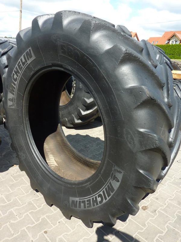2x Opona używana rolnicza 580/70R38 MICHELIN OMNIBIB 1800zł W4036 - obrazek 2