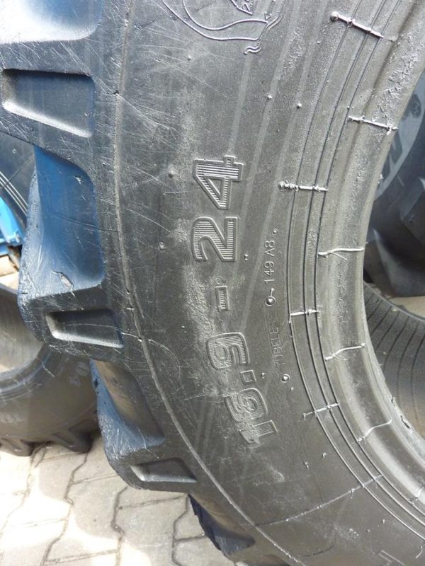 2x Opona używana przemysłowa 16.9-24 16.9R24 MITAS TI-04 TRACTOR INDUSTRIAL 600zł W4042 - obrazek 10