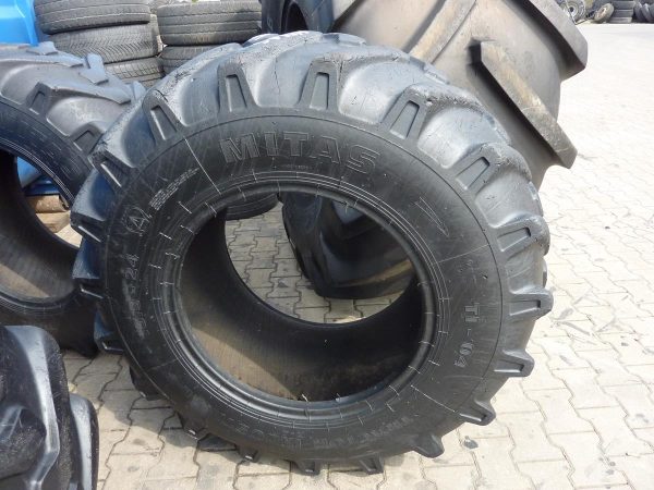 2x Opona używana przemysłowa 16.9-24 16.9R24 MITAS TI-04 TRACTOR INDUSTRIAL 600zł W4042 - obrazek 2