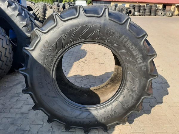 2x Opona używana rolnicza 600/65R28 CONTINENTAL CONTRACT AC65; 1450zł W4083 - obrazek 2