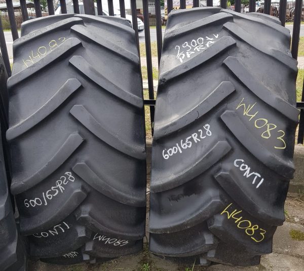 2x Opona używana rolnicza 600/65R28 CONTINENTAL CONTRACT AC65; 1100zł W4083