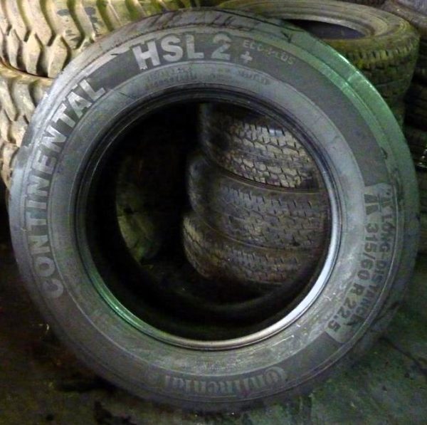 Opona używana ciężarowa 315/60R22.5 CONTINENTAL HSL2+ECO 700zł C1167 - obrazek 2