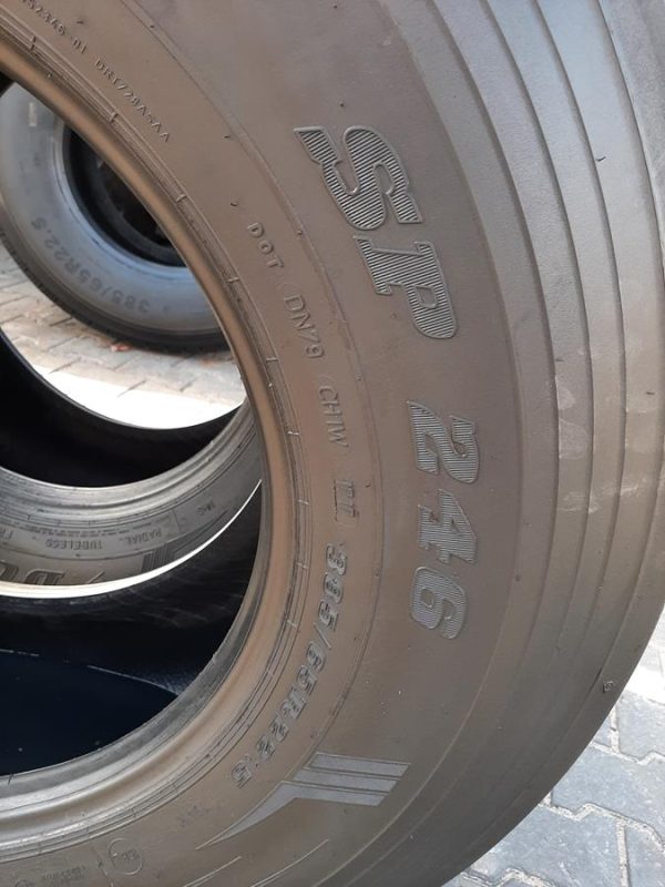 2x Opona używana ciężarowa 385/65R22.5 DUNLOP SP246; 550zł C2355 - obrazek 11