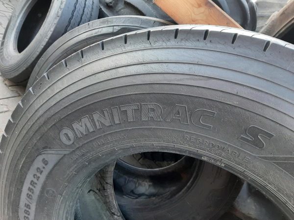 Opona używana ciężarowa 385/65R22.5 GOOEYEAR OMNITRAC S 750zł C2374 - obrazek 3