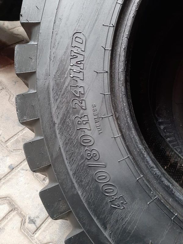 Opona używana rolnicza 400/80R24 BKT MULTIMAX MP527; 900zł W4154 - obrazek 3