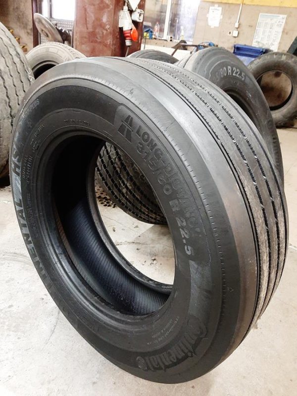 Opona używana ciężarowa 315/60R22.5 CONTINENTAL ECO PLUS HSL2+ 600zł C2389 - obrazek 2