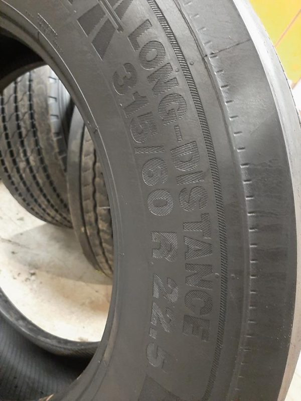 Opona używana ciężarowa 315/60R22.5 CONTINENTAL ECO PLUS HSL2+ 600zł C2389 - obrazek 3